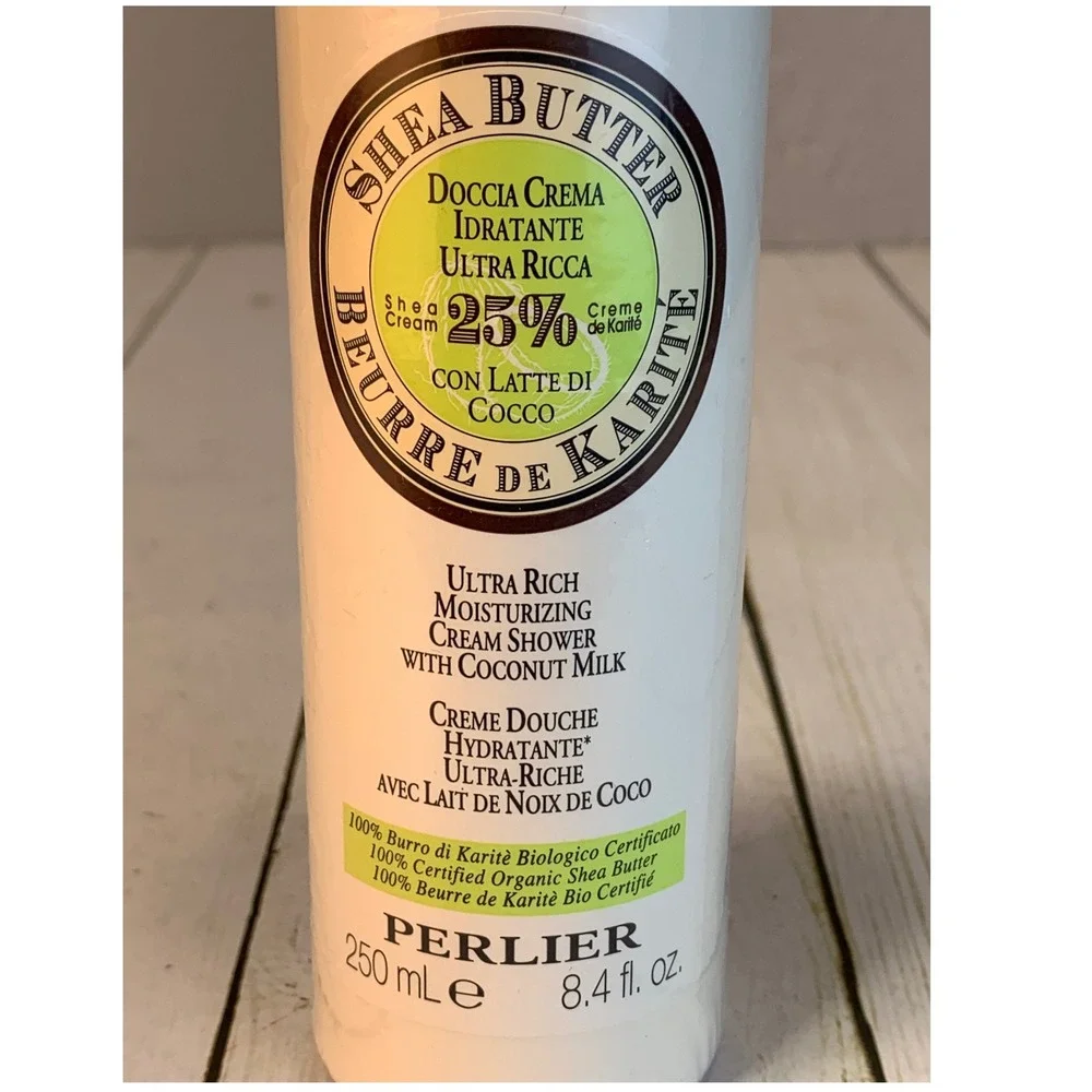 New Perlier Shea Butter Coconut Milk Ultra Rich Moisturizing Cream Shower Wash